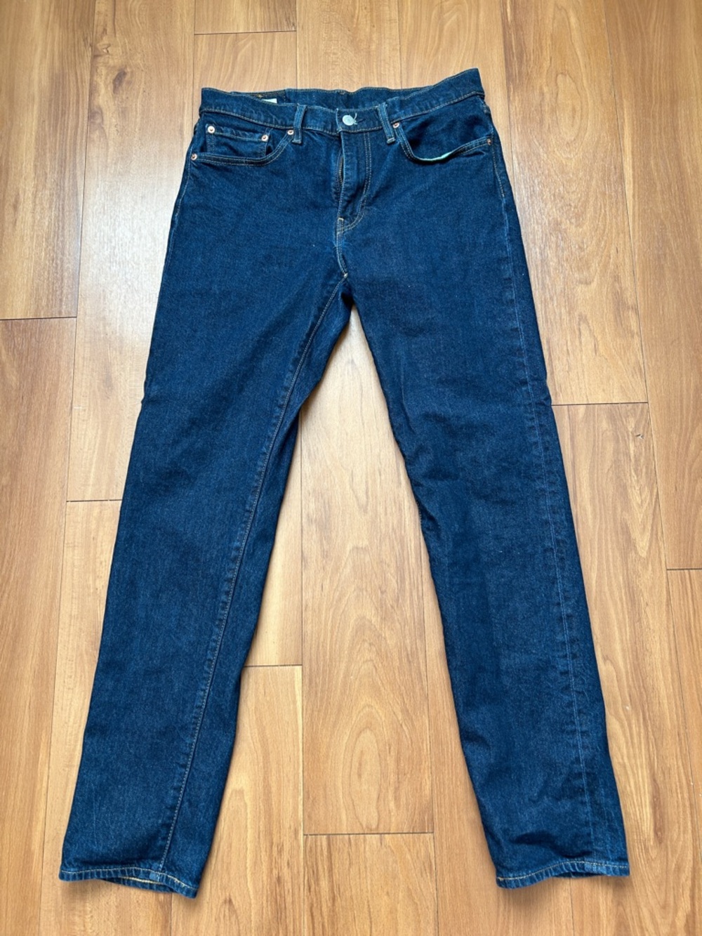 Levi's 502 Men's Dark Blue Slim Straight Jeans 32x34